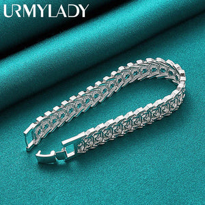 925 Silver Chain Bracelet Wedding Party Jewelry
