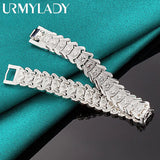 925 Silver Chain Bracelet Wedding Party Jewelry