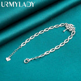925 Silver Tree Heart Chain Bracelet for Women Wedding Engagement Party