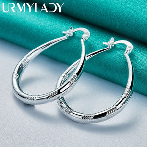 925 Silver Water Drop Earrings Wedding Party Charm Gift Jewelry