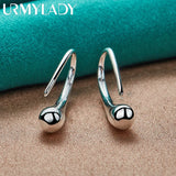 925 Silver Water Drop Hook Earrings for Women Wedding Engagement