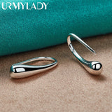 925 Silver Water Drop Hook Earrings for Women Wedding Engagement