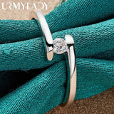 925 Silver Wheel of Fortune Zircon Ring For Women