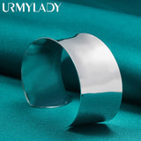 925 Sterling Silver Women's Charm Bangle Bracelet Jewelry
