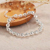 925 Sterling Silver Bracelet Hollow Ball Chain Wedding Party Jewelry