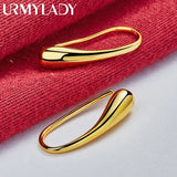 Water Droplets/Raindrops Stud Earrings 24K Women Wedding Jewelry
