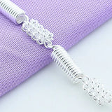 Sterling Silver Spring Chain Bracelet for Wedding Engagement Party