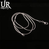 925 Sterling Silver Snake Chain Necklace 1mm 16-30inch