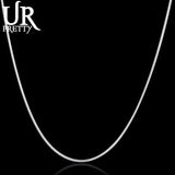925 Silver Snake Chain Necklace 16-30 Inch Wedding Jewelry Gift