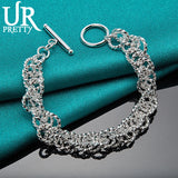 925 Sterling Silver Chain Bracelet for Women