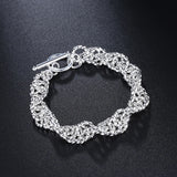 925 Sterling Silver Chain Bracelet for Women