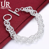 925 Sterling Silver Chain Bracelet for Women