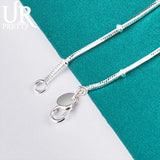 925 Silver 1.7mm Snake Chain Beads Bracelet for Wedding Engagement