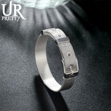 925 Silver 10mm Bracelet Woman Charm Wedding Jewelry