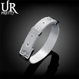 925 Silver 10mm Bracelet Woman Charm Wedding Jewelry