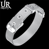 925 Silver 10mm Bracelet Woman Charm Wedding Jewelry