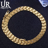 925 Silver 2mm Charm Chain Necklace Women Man Wedding Party Jewelry