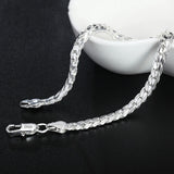 925 Silver 6mm Chain Necklace for Women Men