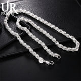 925 Silver 5MM Dragon Head Chain Necklace 20/24 Inch