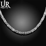 925 Silver 20 Inch 5mm Faucet Chain Necklace Wedding Engagement Party