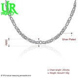 925 Silver 20 Inch 5mm Faucet Chain Necklace Wedding Engagement Party