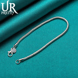 925 Silver 3mm Snake Chain Bracelet For Women Jewelry
