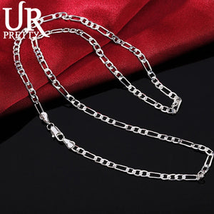 925 Silver 4mm Necklace 16-30 Inch for Wedding Engagement