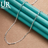 925 Silver 4mm Necklace 16-30 Inch for Wedding Engagement