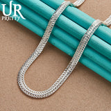 925 Sterling Silver 6mm Necklace 18 Inch Chain Wedding Party Jewelry