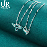 925 Silver Angel Number 8 Necklace 16-30 Inch Chain
