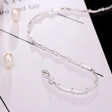 925 Silver Bamboo Chain Necklace 20 Inch Man Woman Wedding Jewelry