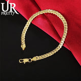 925 Silver Bracelet 5MM 8 Inch Chain Bracelet for Wedding Gift