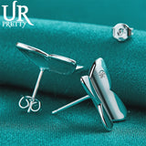 925 Silver Butterfly Zircon Stud Earrings