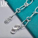 925 Sterling Silver Chain Crab Bracelet For Men Women Party Wedding Charm