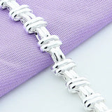 925 Silver Cross Chain Bracelet for Wedding Party