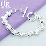 925 Silver Cross Chain Bracelet for Wedding Party
