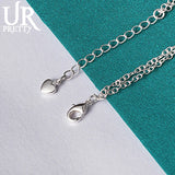 925 Silver Double Zircon Chain Bracelet For Women Party