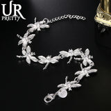 925 Silver Dragonfly Charm Bracelet for Women