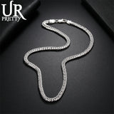 925 Sterling Silver 6MM Chain Necklace For Men Women