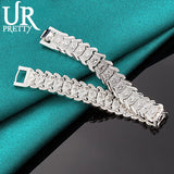 925 Silver Fishbone Chain Bracelet For Men and Women