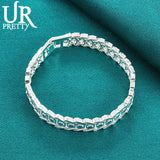 925 Silver Fishbone Chain Bracelet For Men and Women
