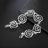 925 Sterling Silver Geometric Square Chain Bracelet Wedding Jewelry