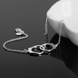 925 Silver Handcuffs Chain Bracelet Women Wedding Party Charm Jewelry