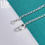 925 Silver Handcuffs Chain Bracelet Women Wedding Engagement