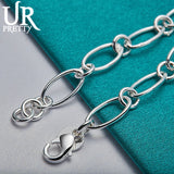 925 Silver Heart Pendant Bracelet For Women Charm Jewelry