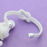 925 Silver Web Bangle Bracelet Men Women Wedding Jewelry