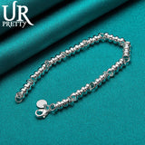 925 Silver Multi-Ring Multi-Loop Wedding Engagement Party Charm Jewelry