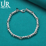 925 Silver Multi-Ring Multi-Loop Wedding Engagement Party Charm Jewelry
