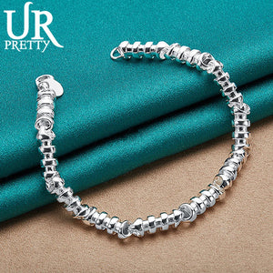 925 Silver Multi-Ring Multi-Loop Wedding Engagement Party Charm Jewelry