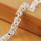 925 Silver Multi-ring Chain Bracelet Wedding Engagement Party Jewelry